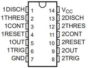 NE556 DIP-14 (Dual timer)