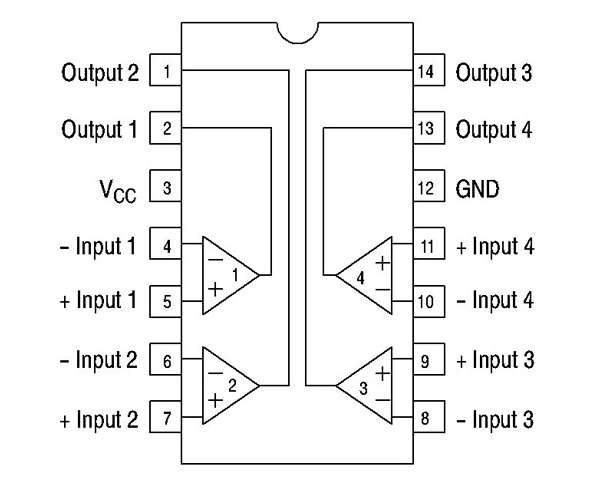 SMD LM339 Sop-14 (Low Power Quad Voltage Comparator)