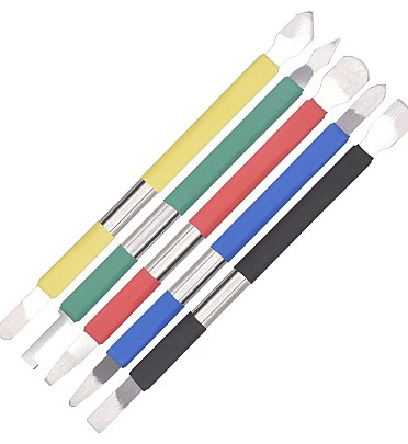 Sharp Stainless Steel 5 in 1 Double edged Metal Crowbar Pry Opening Tools for Mobile Phone