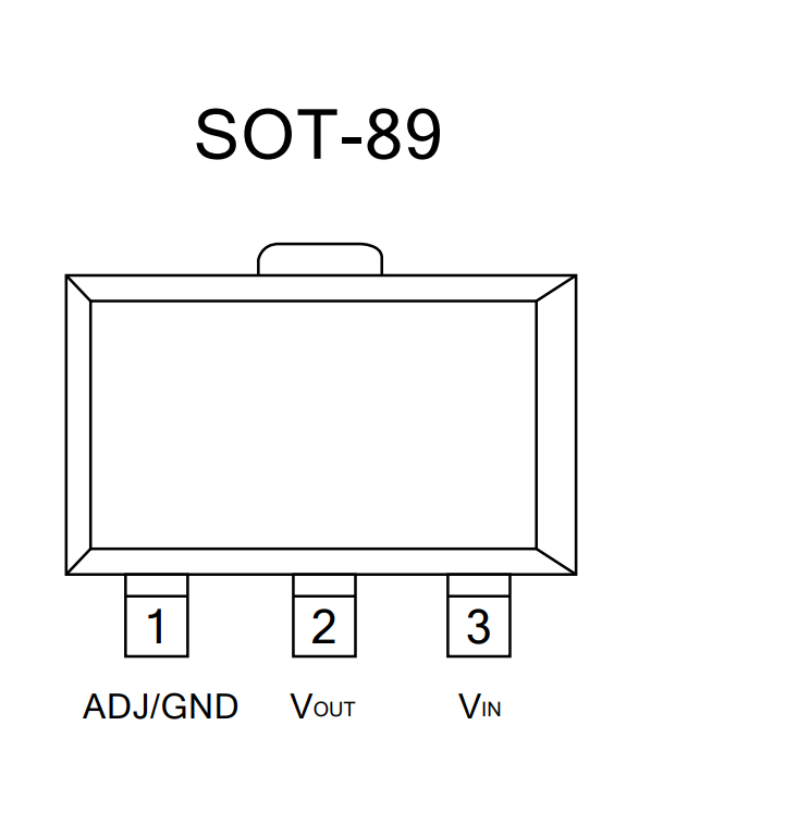 AMS1117 - 2.5 - SOT-89 (2.5V Linear Voltage Regulator)