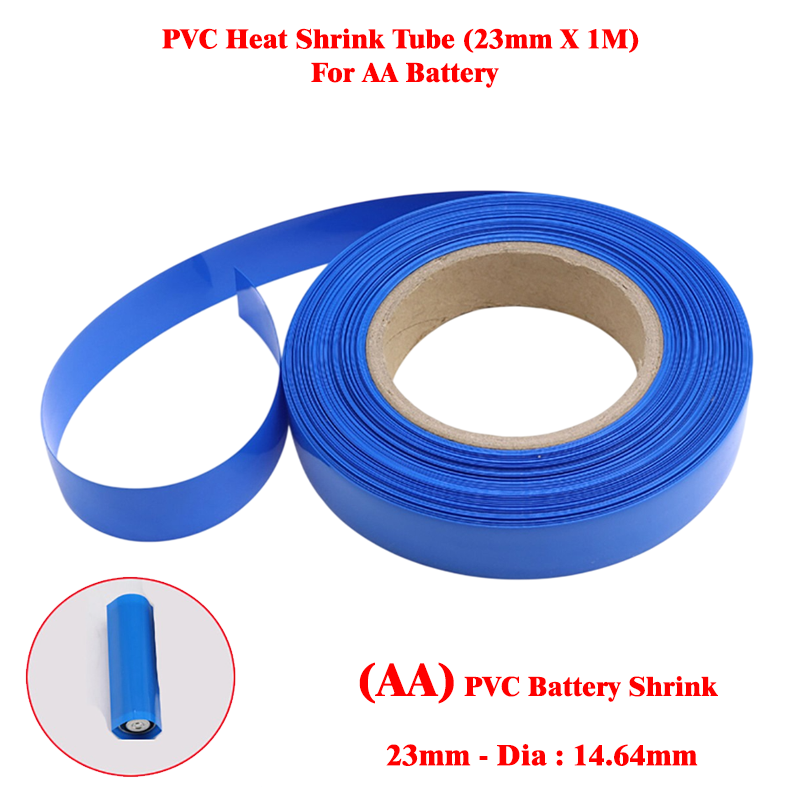 PVC Heat Shrink Tube (23mm X 1M) For AA Battery