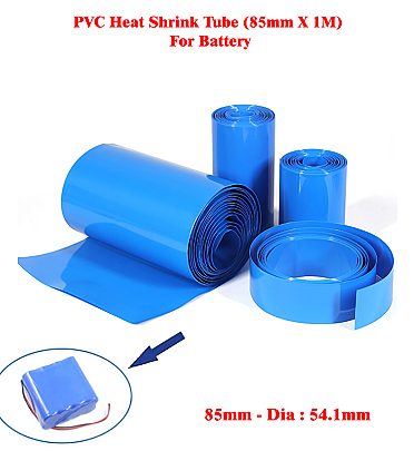 PVC Heat Shrink Tube (85mm X 1M) For Battery