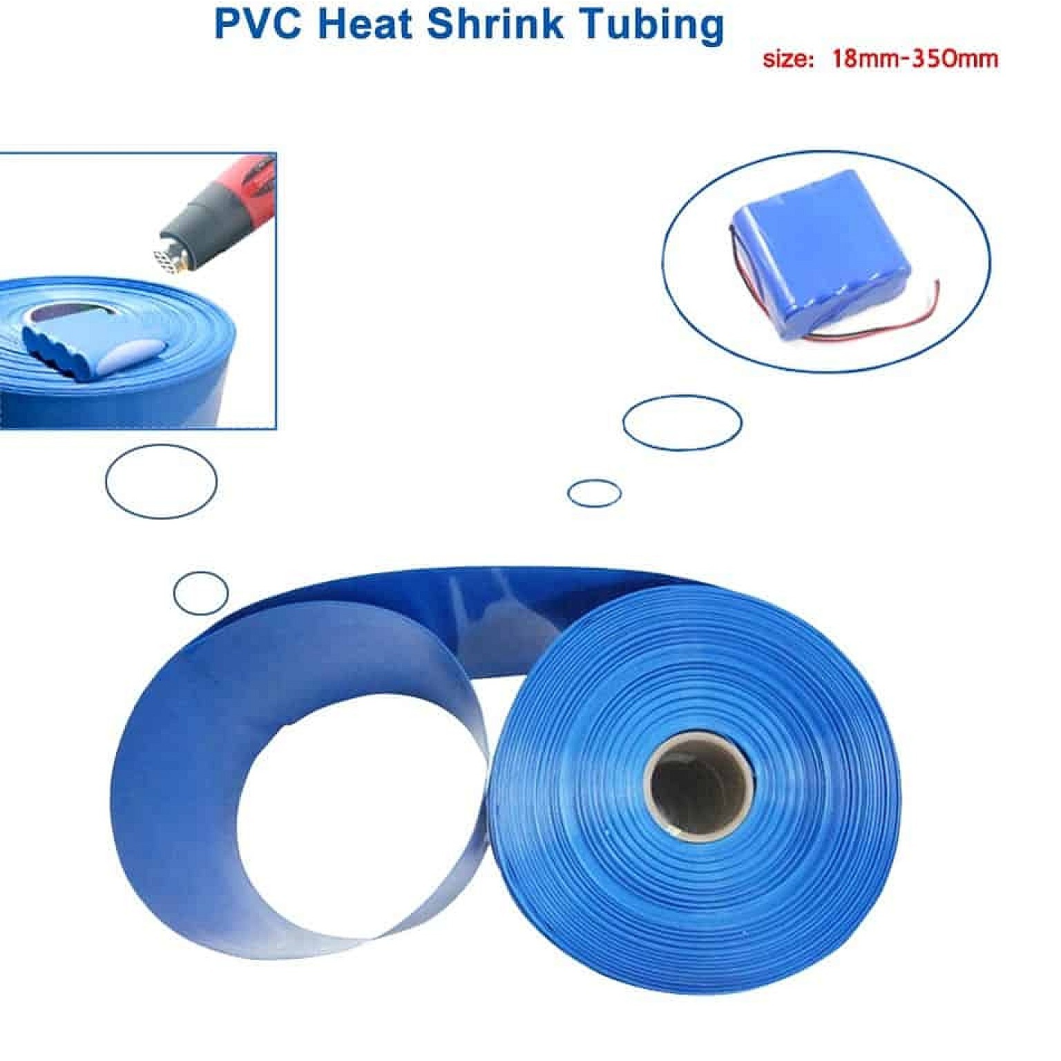 PVC Heat Shrink Tube (85mm X 1M) For Battery