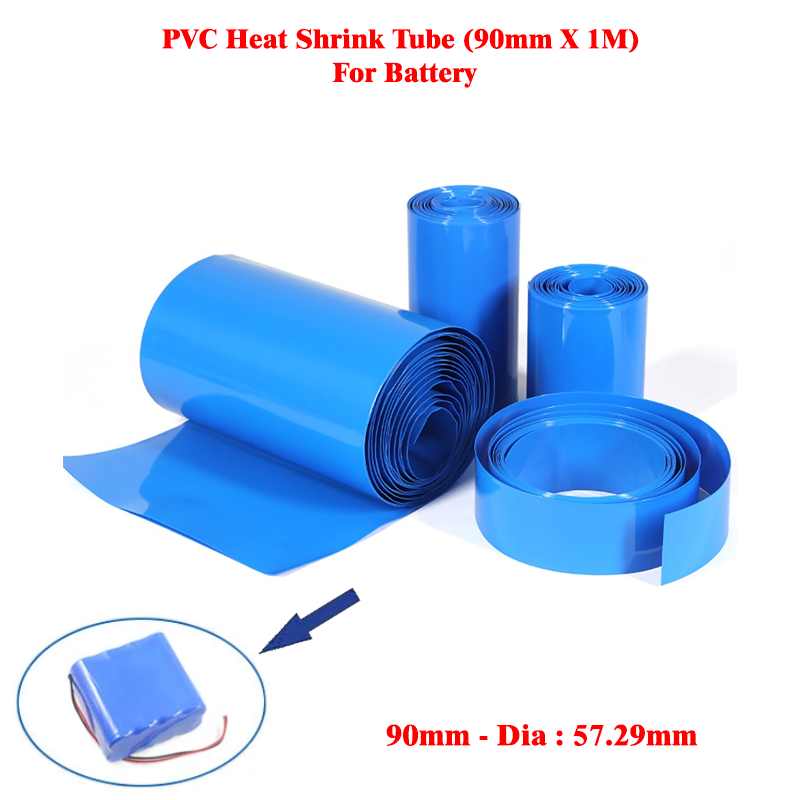 PVC Heat Shrink Tube (90mm X 1M) For Lithium Battery