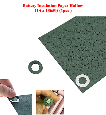 Battery Insulation Paper Hollow (1S x 18650) (1pcs )