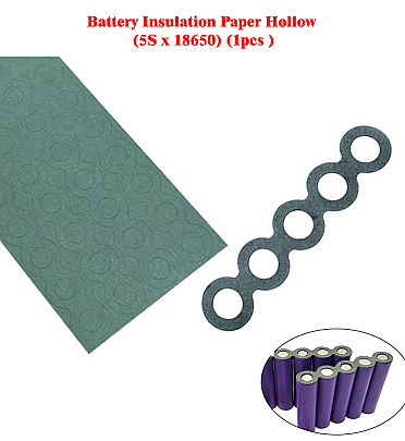 Battery Insulation Paper Hollow (5S x 18650) (1pcs )