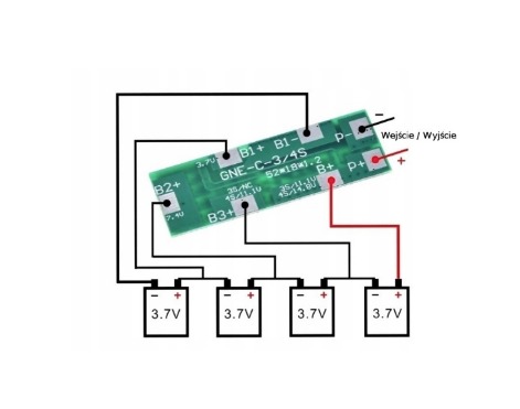BMS 4S (16.8V - 8A)Lithium Battery Protection Module