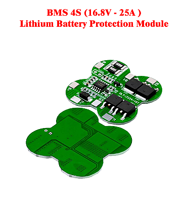 BMS 4S (16.8V - 25A ) Lithium Battery Protection Module