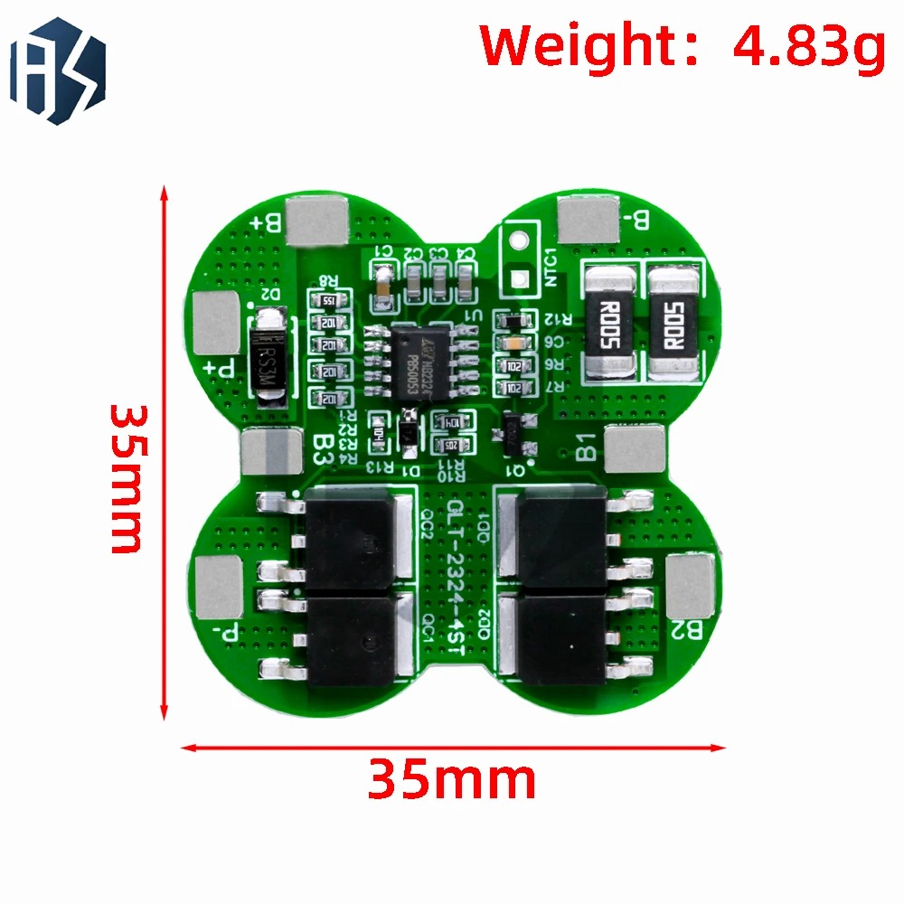BMS 4S (16.8V - 25A ) Lithium Battery Protection Module