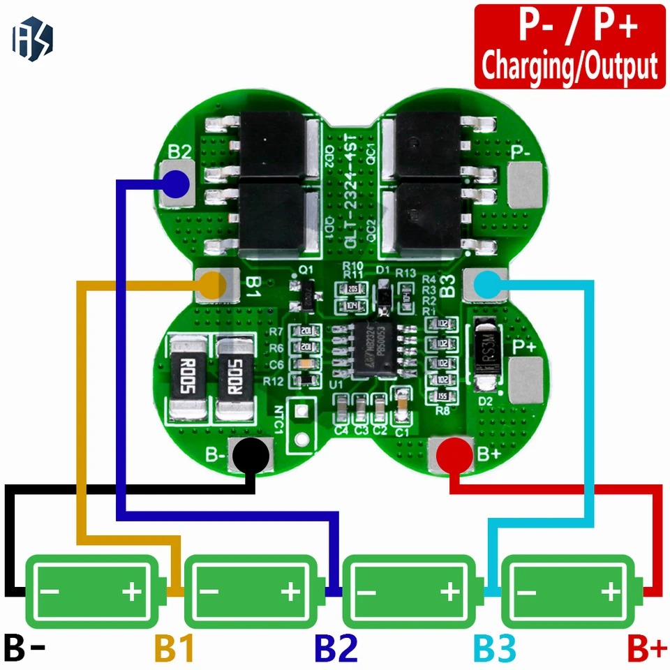 BMS 4S (16.8V - 25A ) Lithium Battery Protection Module