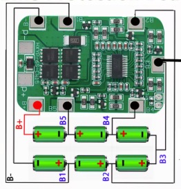 BMS 6S (24V-14A ) Lithium Battery Protection Module