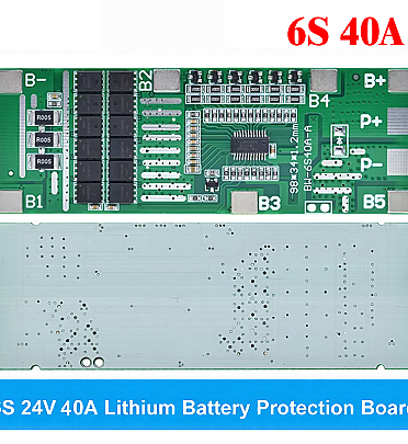 BMS 6S (24V-40A ) Lithium Battery Protection Module