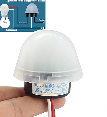 Photocell LDR Sensor Switch (AS-20) ,15A