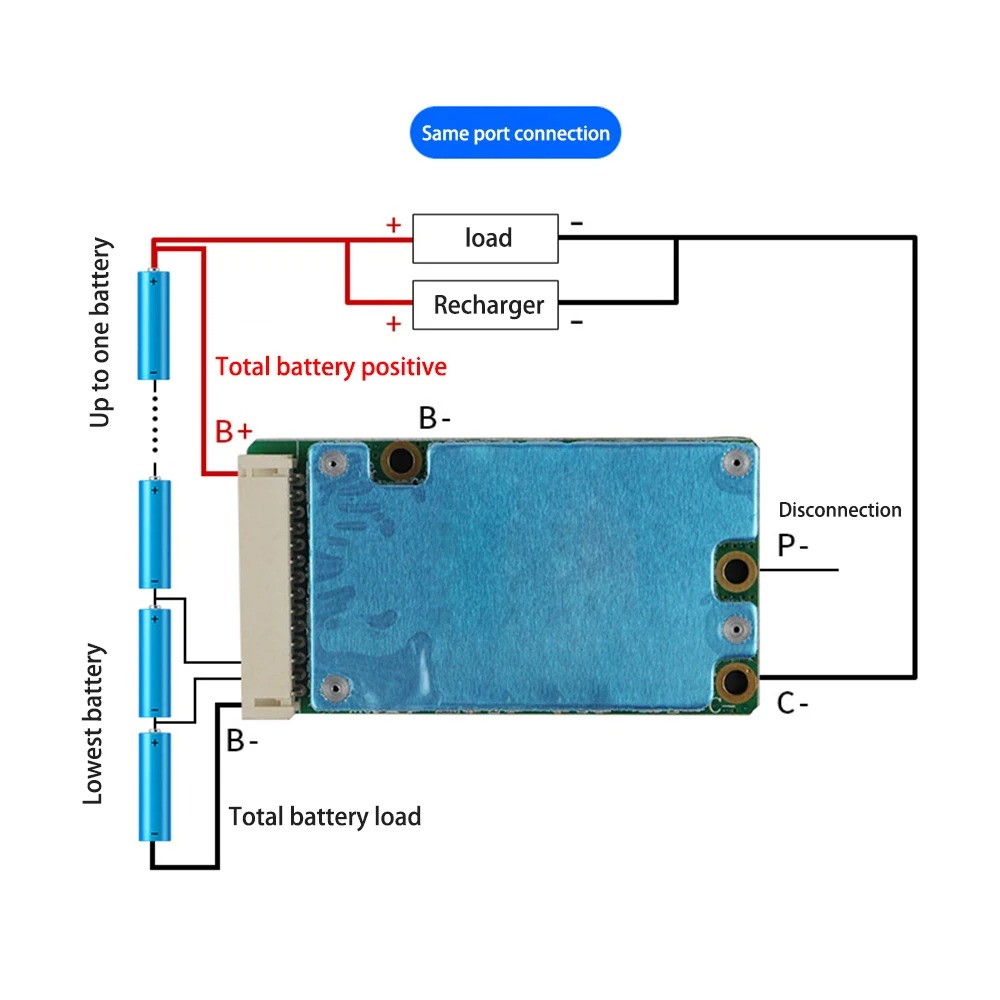 BMS 13S (48V - 15A )Lithium Battery Protection Module with Passive Balance