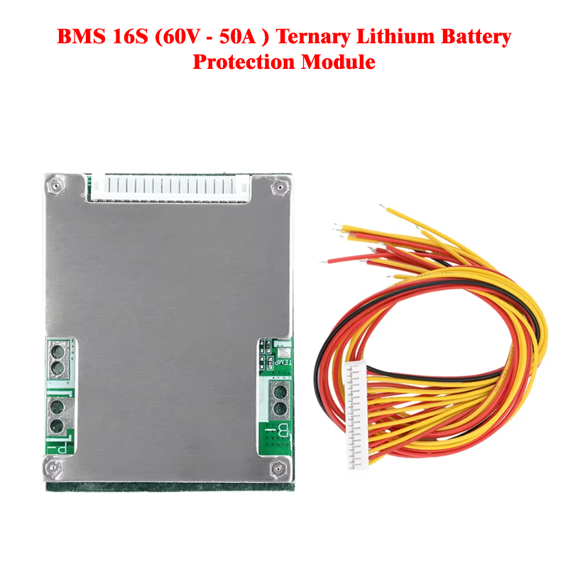 BMS 16S (60V - 50A )Lithium Battery Protection Module with Passive Balance