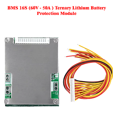 BMS 16S (60V - 50A )Lithium Battery Protection Module with Passive Balance