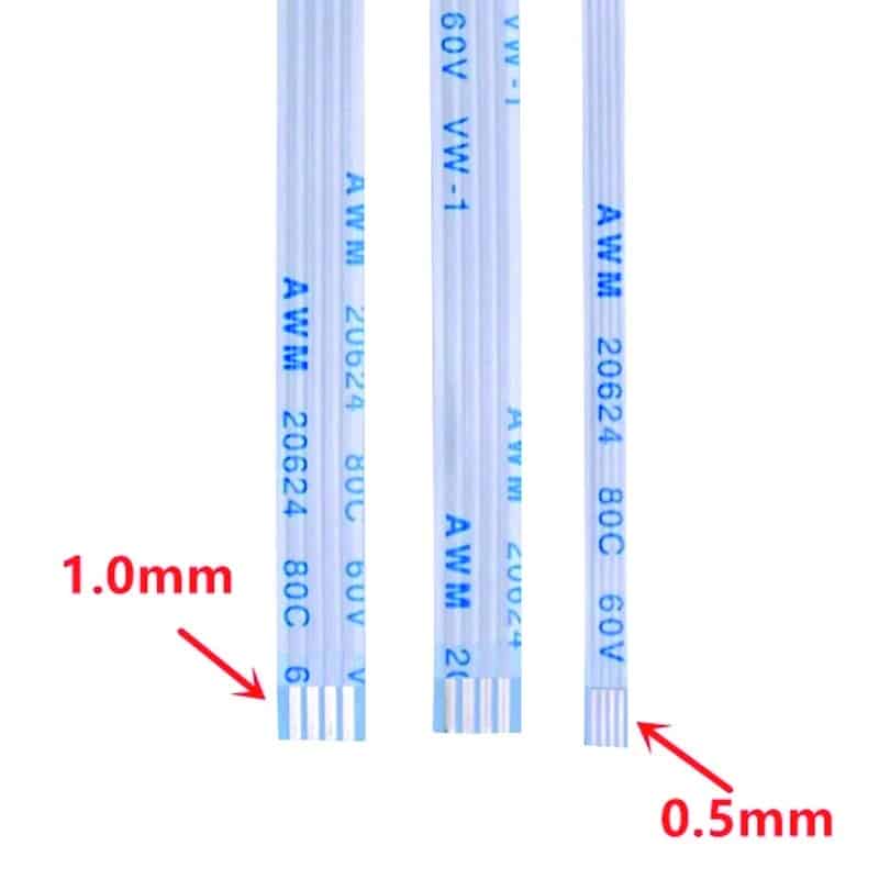 Black Flexible Flat Cable FFC (7 Pin) 1mm Pitch 450mm (Type: A)