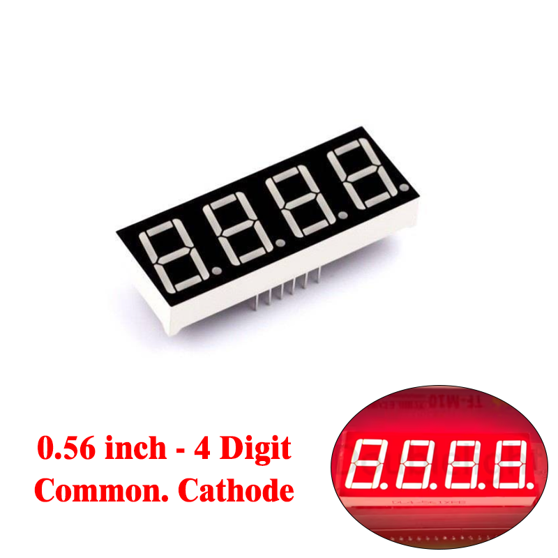Four Digit 7 Segment (0.56 Inch) Com.Cathode - RED - 5641AS