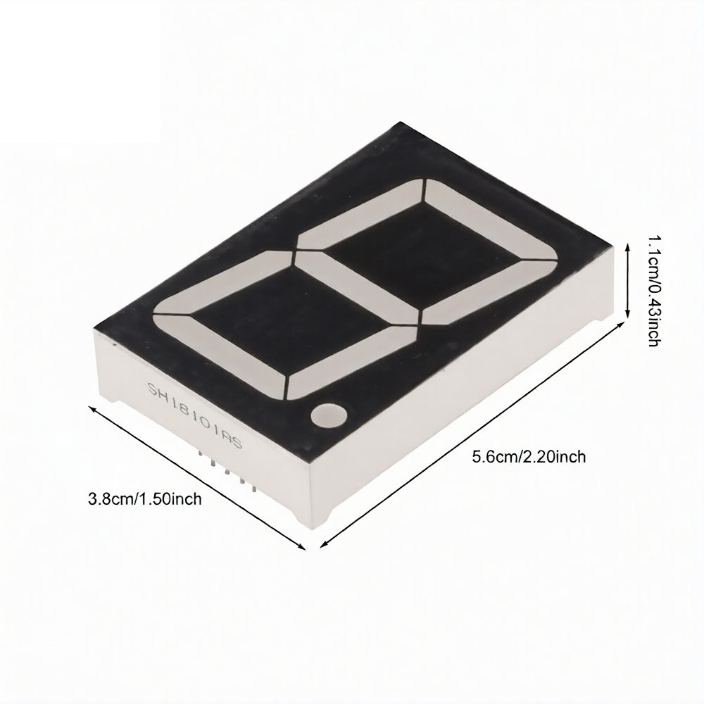 Single Digit 7 Segment 1.8 Inch Com.Cathode - Red - FJS18101AH