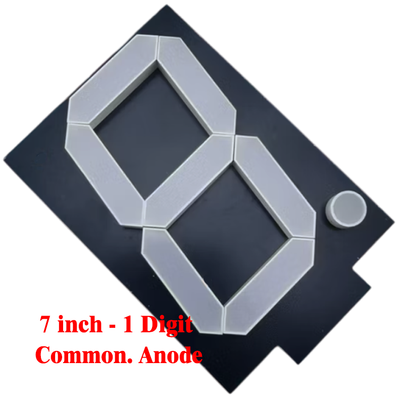 Single Digit 7 Segment 7 Inch Com.Anode - Red