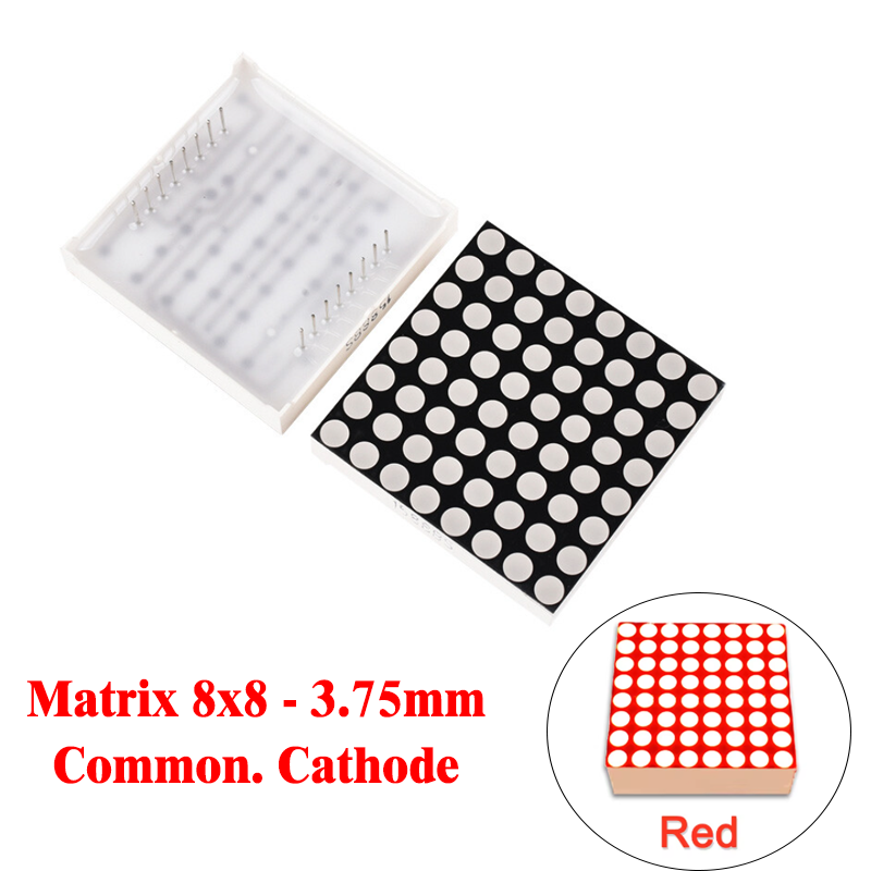 LED Matrix 8x8 - 3.75mm - Common Cathode - 1588AS