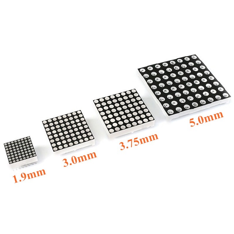 LED Matrix 8x8 - 3.75mm - Common Cathode - 1588AS