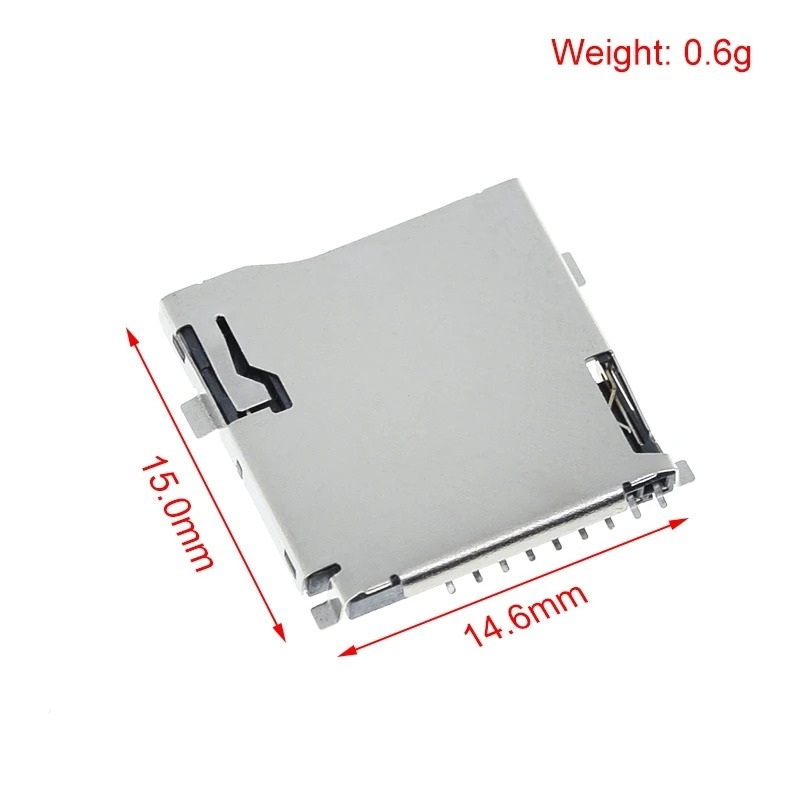 Push-Push Type TF Micro SD Card Socket Adapter Automatic PCB Connector