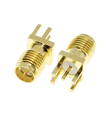 SMA Male Connector 1.6mm Jack Through-Hole for PCB Mount RF Connectors