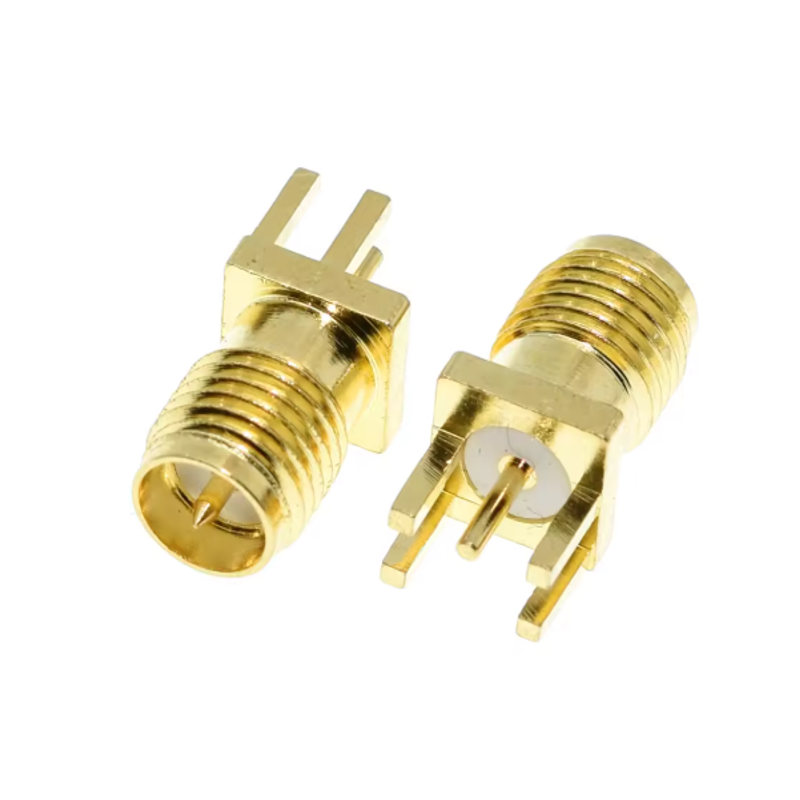 SMA Male Connector 1.6mm Jack Through-Hole for PCB Mount RF Connectors