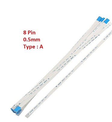 Flexible Flat Cable FFC (8 Pin) 0.5mm Pitch 200mm (Type: A)