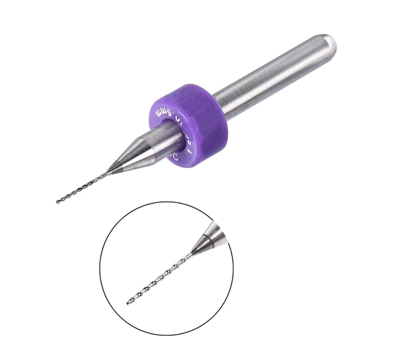 PCB Micro End Mill Bit 0.5mm for CNC (Carbide Material)