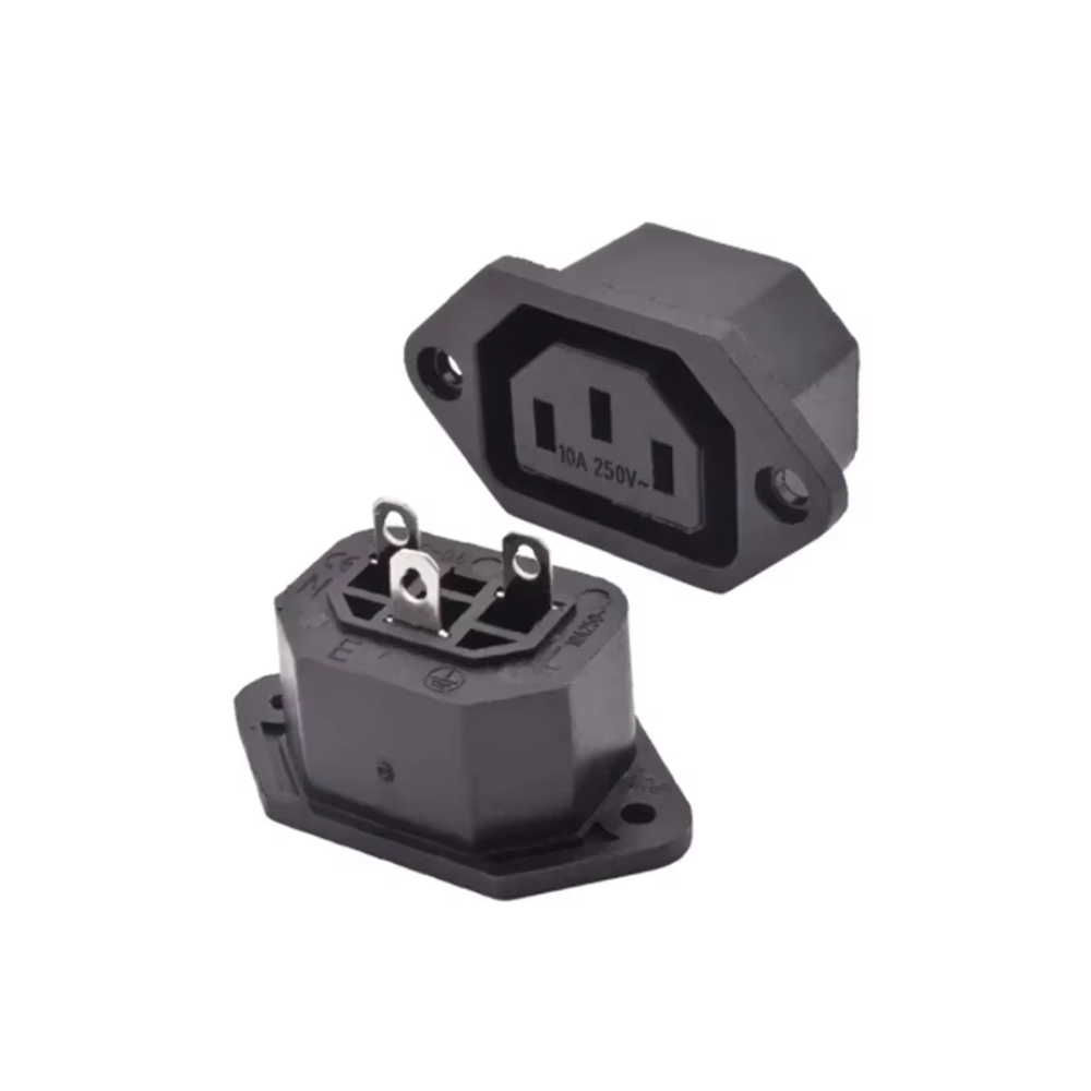 AC Power Socket 3Pins Plug Female Connector (AC-04F)