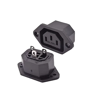 AC Power Socket 3Pins Plug Female Connector (AC-04F)