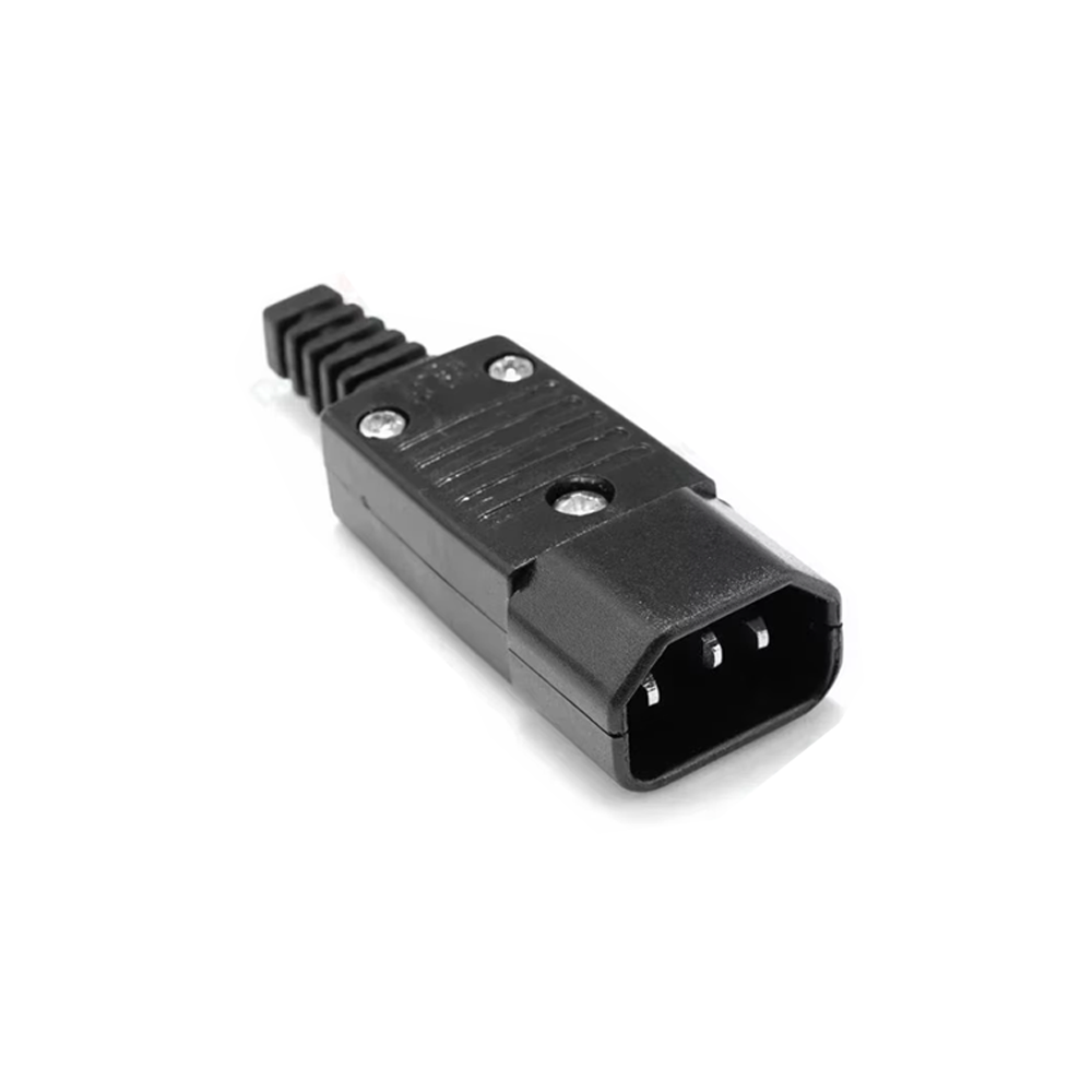 AC Power Plug Male 3Pins For Cable (250V - 10A)