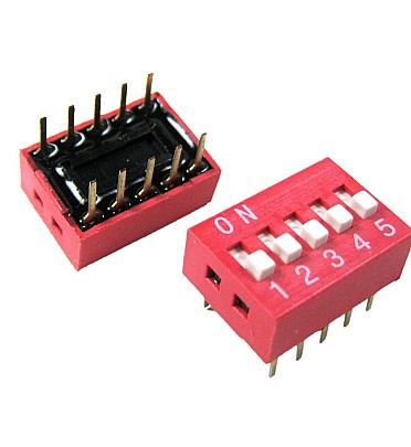 Dip Switch 5 Positions