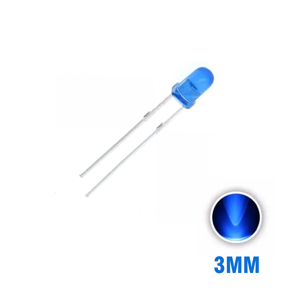 LED Blue 3mm -2pin