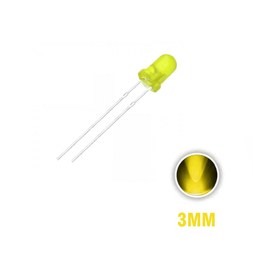 LED Yellow 3mm -2Pin