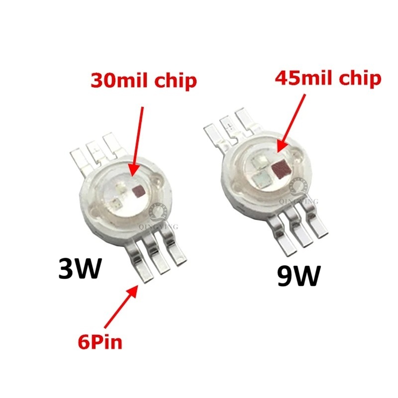 LED RGB SMD 3W - 1W For Each Color - 6Pin