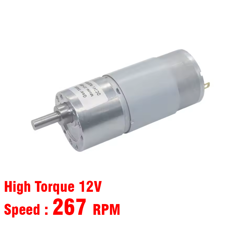 High Torque DC Geared Motor (37GB555) 12V - 267RPM