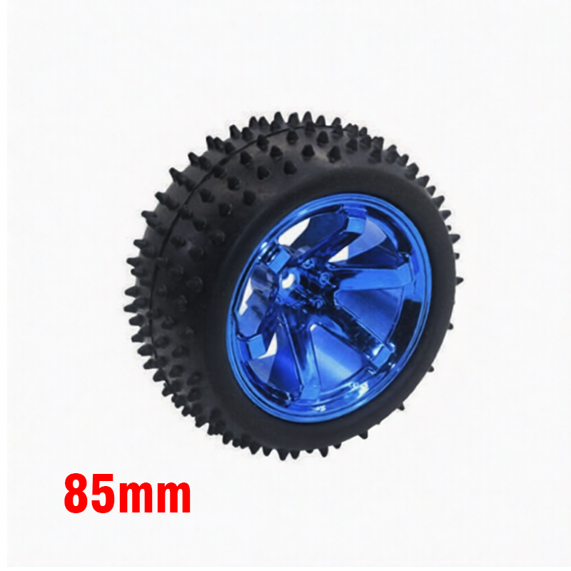 Robot Wheel Blue Off Road 85x38mm For Robot Without Coupler