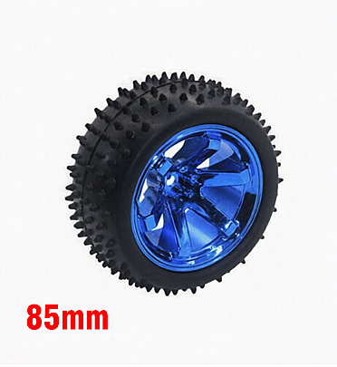 Robot Wheel Blue Off Road 85x38mm For Robot Without Coupler