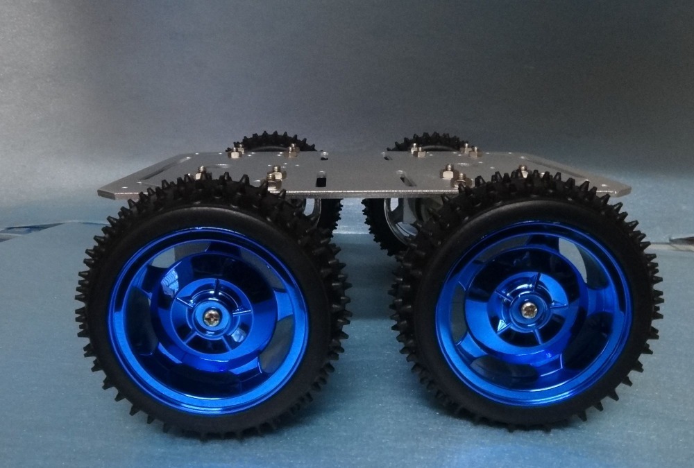 Robot Wheel Blue Off Road 85x38mm For Robot Without Coupler