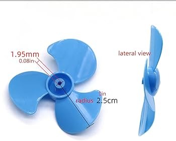 Plastic Propeller Fan 3 Blades 50mm (Without Motor)