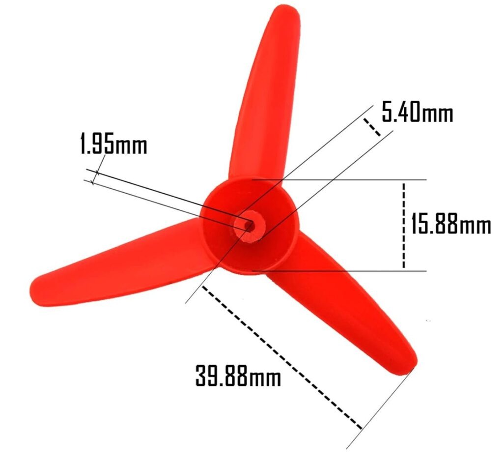 Plastic Propeller Fan 3 Blades 80mm (Without Motor)