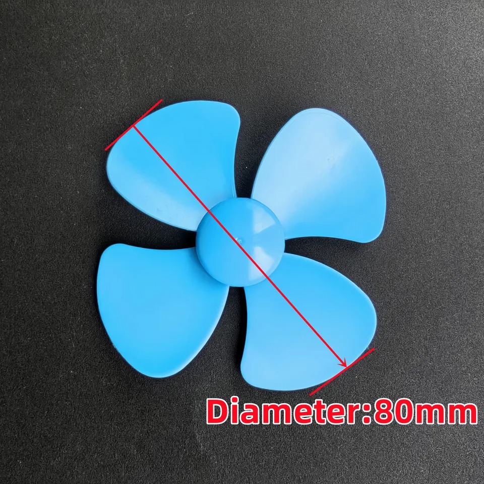 Plastic Propeller Fan 4 Blades 80mm (Without Motor)