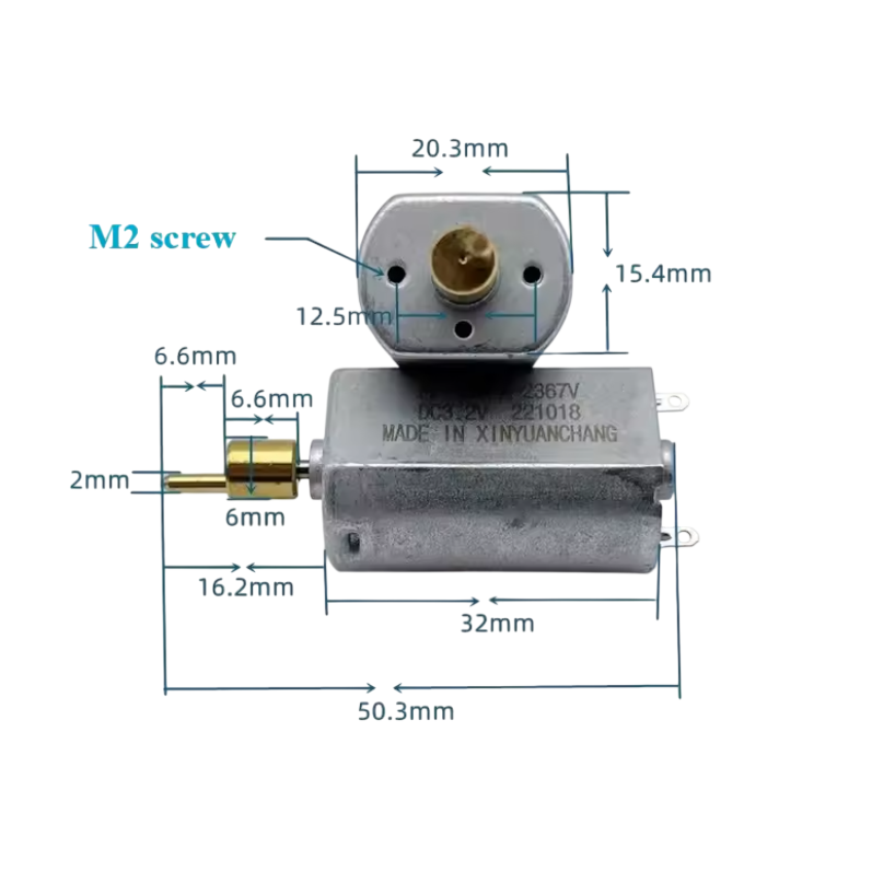 DC Motor (FF180PA-2367 - 3.7V) For Hair Clipper Electric Clipper Precious Metal Silent Brush