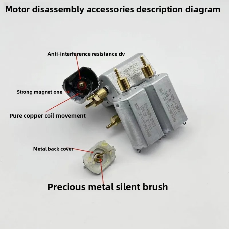 DC Motor (FF180PA-2367 - 3.7V) For Hair Clipper Electric Clipper Precious Metal Silent Brush