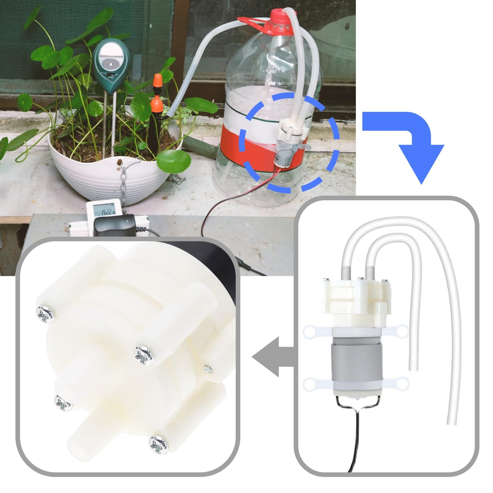 Aquarium Water Pump – In/Out Outlet R385 (12vdc)
