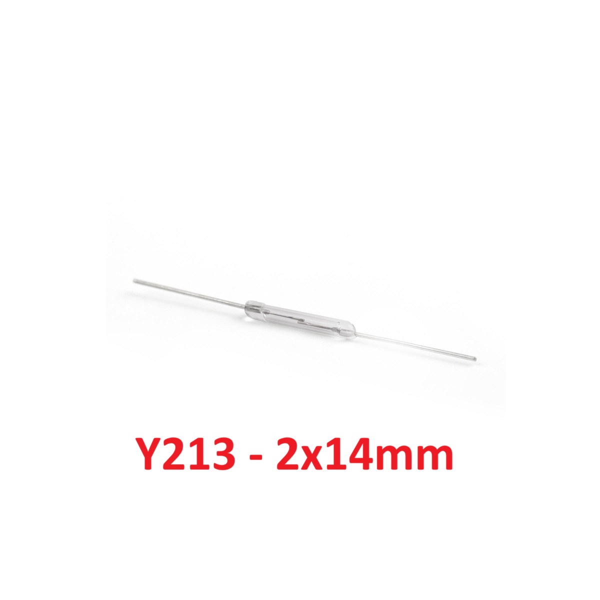 Reed Switch Glass Y213 (2x14mm) N.O (Magnetic Switch) 1Pcs