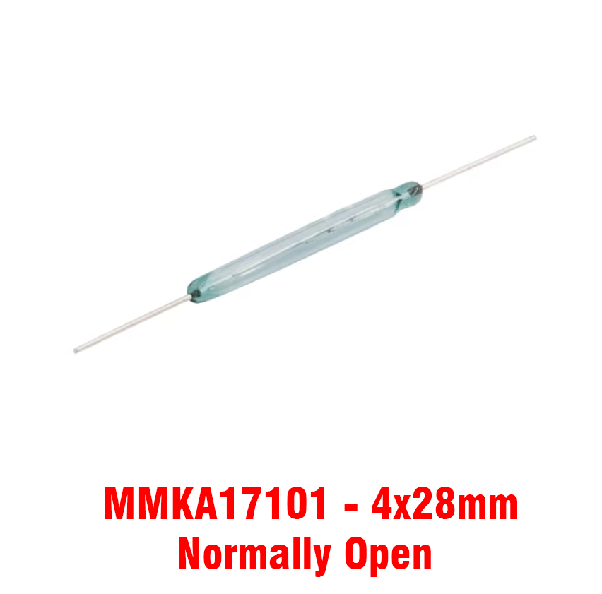 Reed Switch Glass MMKA17101 (4x28mm) N.O (Magnetic Switch) 1Pcs